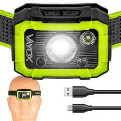 Uzlādējams galvas lukturītis 750lm CREE + SMD Pro Series VA0187 VAYOX cena un informācija | Lukturi | 220.lv