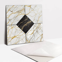 Grīdas flīzes pašlīmējošas Tulup 30x30cm, 9 gab, Zelta marmora dzīslas cena un informācija | Grīdas flīzes | 220.lv