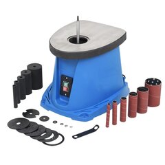 vidaXL cilindriskā slīpmašīna, 450 W, zila cena un informācija | Rokas instrumenti | 220.lv
