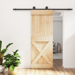 Bīdāmās durvis vidaXL 80x210 cm цена и информация | Межкомнатные двери | 220.lv