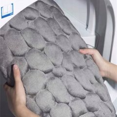 Коврики для ванной комнаты противоскользящая пена MEMORY stones MATA THICK WHITE цена и информация | Аксессуары для ванной комнаты | 220.lv