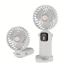 Balts pārnēsājams mini rokas ventilators cena un informācija | Ventilatori | 220.lv