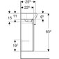 Geberit Selnova skapis ar izlietni, baltā krāsā 450x649x320 mm. 502.746.00.1 cena un informācija | Izlietnes | 220.lv