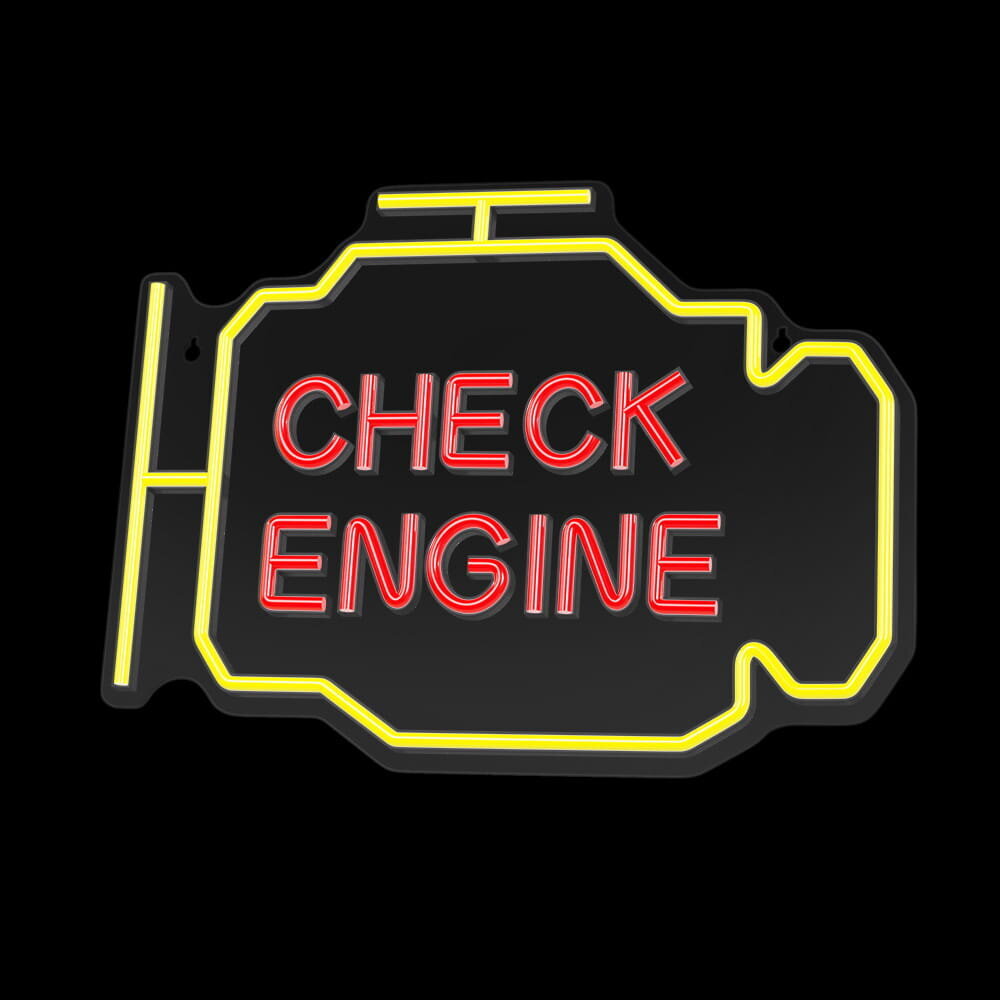 Neona PLEXI LED CHECK ENGINE dzeltena sarkana NNE21 Neolia cena un informācija | LED lentes | 220.lv