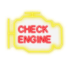 Neona PLEXI LED CHECK ENGINE dzeltena sarkana NNE21 Neolia cena un informācija | LED lentes | 220.lv