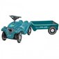 Stumjamā mašīna ar piekabi, zila cena un informācija | Rotaļlietas zīdaiņiem | 220.lv