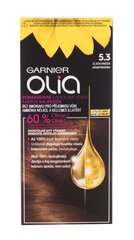 Eļļas permanentā matu krāsa bez amonjaka Garnier Olia, 5.3 Golden Brown cena un informācija | Matu krāsas | 220.lv