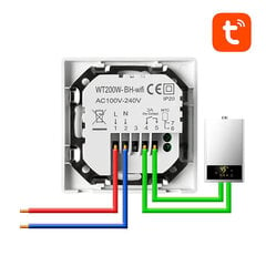 Smart Thermostat Avatto WT200-BH-3A-W Boiler Heating 3A WiFi TUYA цена и информация | Обогреватели | 220.lv