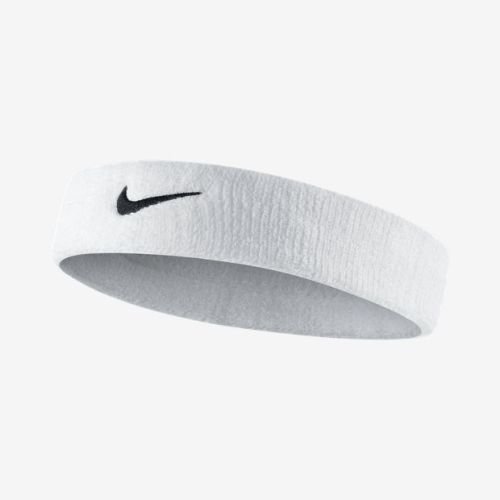 Galvas saite Nike Swoosh, balta cena un informācija | Āra tenisa preces | 220.lv