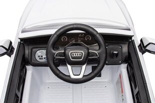 Divvietīgs bērnu elektromobilis Audi Q7 New Lift, balts cena un informācija | Bērnu elektroauto | 220.lv