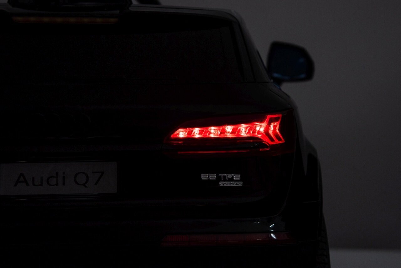 Divvietīgs bērnu elektromobilis Audi Q7 New Lift, zils cena un informācija | Bērnu elektroauto | 220.lv