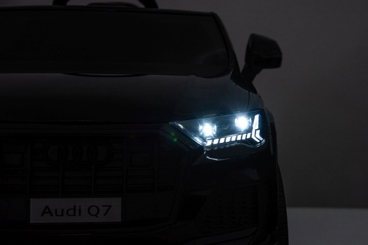 Divvietīgs bērnu elektromobilis Audi Q7 New Lift, zils cena un informācija | Bērnu elektroauto | 220.lv