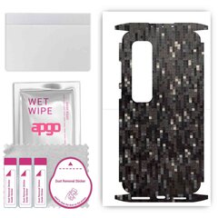 Apgo Carbon Black Pixel Wrap cena un informācija | Ekrāna aizsargstikli | 220.lv