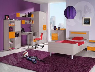 Bērnu istabas komplekts LOTTO I-jesion werona / pomarańcz połysk cena un informācija | Bērnu istabas iekārtas | 220.lv