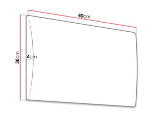 Mīkstais sienas panelis Pag 40x30-Manila 29 cena un informācija | Stūra dīvāni | 220.lv