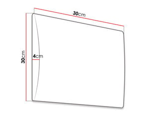 Mīkstais sienas panelis Pag 30x30-ekoskóra Soft 017 (balts) cena un informācija | Stūra dīvāni | 220.lv