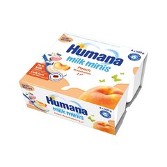 Десерт йогуртовый Humana Milk Minis с персиками, 400г цена и информация | Закуски, напитки для детей | 220.lv