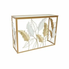 Тумба DKD Home Decor Зеркало Позолоченный Металл Белый (108 x 37 x 80 cm) цена и информация | Комплекты уличной мебели | 220.lv