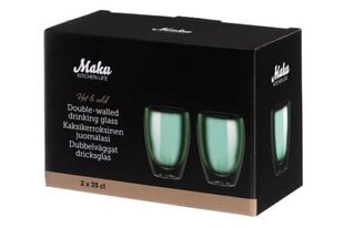 Maku dubultstikla glāze, 350 ml, 2 gab. cena un informācija | Glāzes, krūzes, karafes | 220.lv