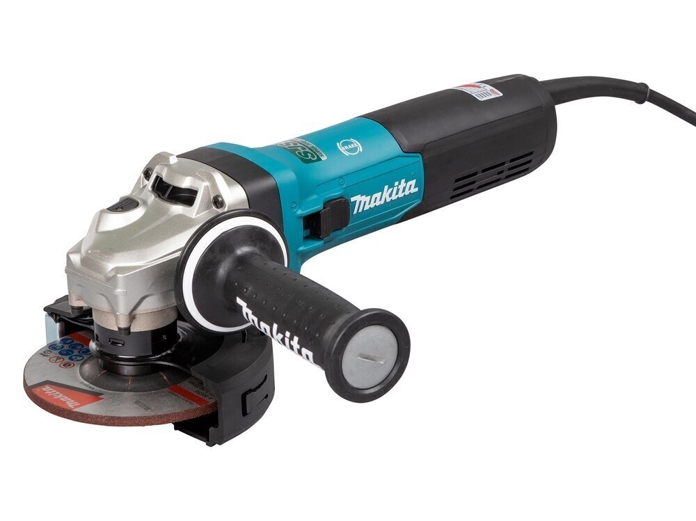 Leņķa slīpmašīna Makita, 1900 W, 125 mm, regulējams ātrums, GA5091X01, 220 V Makita cena un informācija | Slīpmašīnas | 220.lv