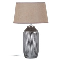 Galda lampa Keramika 30 x 30 x 48 cm Sudrabs cena un informācija | Stāvlampas | 220.lv