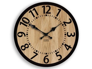 Koka ozolkoka sienas pulkstenis BERLIN 33 cm kluss cena un informācija | Pulksteņi | 220.lv