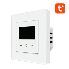 Smart Thermostat Avatto WT200-16A-W Electric Heating 16A WiFi TUYA цена и информация | Электрические выключатели, розетки | 220.lv