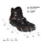 Krampji/pretslīdes tapas NC1717 BLACK CRAMPONS SIZE L NILS CAMP цена и информация | Šūpuļtīkli | 220.lv