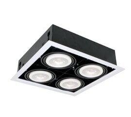 LED akcenta gaismeklis quad412 12w 4xe27 4000k balts cena un informācija | Iebūvējamās lampas, LED paneļi | 220.lv