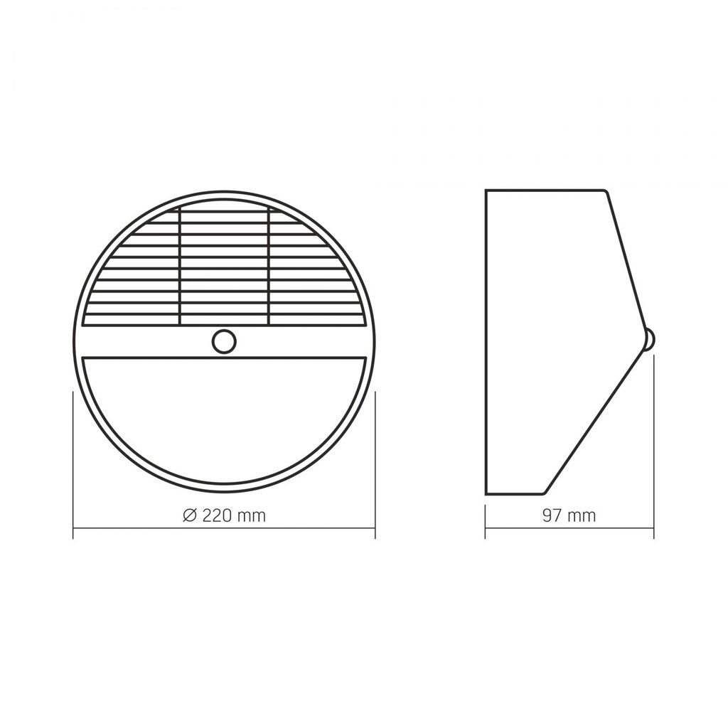 Solārais gaismeklis ar kustības sensoru LED 6,4Wh Videx, IP54 cena un informācija | Āra apgaismojums | 220.lv