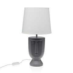 Galda lampa Versa Pelēks Keramika 60 W 22 x 42,8 cm cena un informācija | Galda lampas | 220.lv