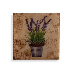 Glezna Versa Lavanda Stikls 1 x 30 x 30 cm cena un informācija | Gleznas | 220.lv