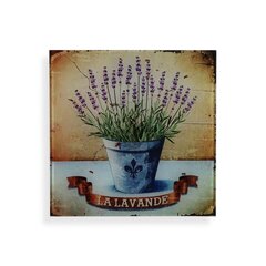 Glezna Versa Lavanda Stikls 1 x 30 x 30 cm cena un informācija | Gleznas | 220.lv