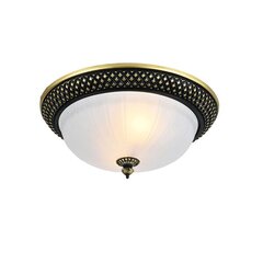 petra s griestu lampa 2xe27 320mm melna cena un informācija | Griestu lampas | 220.lv