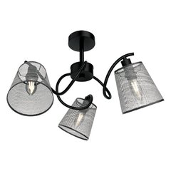 jasmīna lustra 3xe14 melns/pelēks cena un informācija | Iebūvējamās lampas, LED paneļi | 220.lv