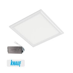 LED panelis drywall 48w 6400k 595x595mm balts + avārijas komplekts cena un informācija | Iebūvējamās lampas, LED paneļi | 220.lv