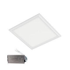 LED panelis 48w 4000k 595x595mm ip44 balts rāmis + avārijas komplekts cena un informācija | Iebūvējamās lampas, LED paneļi | 220.lv