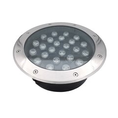 grf1 LED zemes armatūra 24w 4000k ip67 24v 45° cena un informācija | Iebūvējamās lampas, LED paneļi | 220.lv