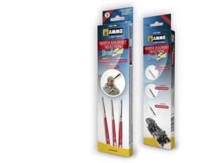 AMMO MIG - Marta Kolinsky Selection Brush Set (Набор кистей), 7609 цена и информация | Аксессуары для покраски | 220.lv