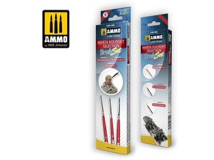 AMMO MIG - Marta Kolinsky Selection Brush Set (Набор кистей), 7609 цена и информация | Инструменты для покраски | 220.lv