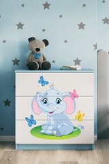 Cиний комод Babydreams слон цена и информация | Комоды | 220.lv