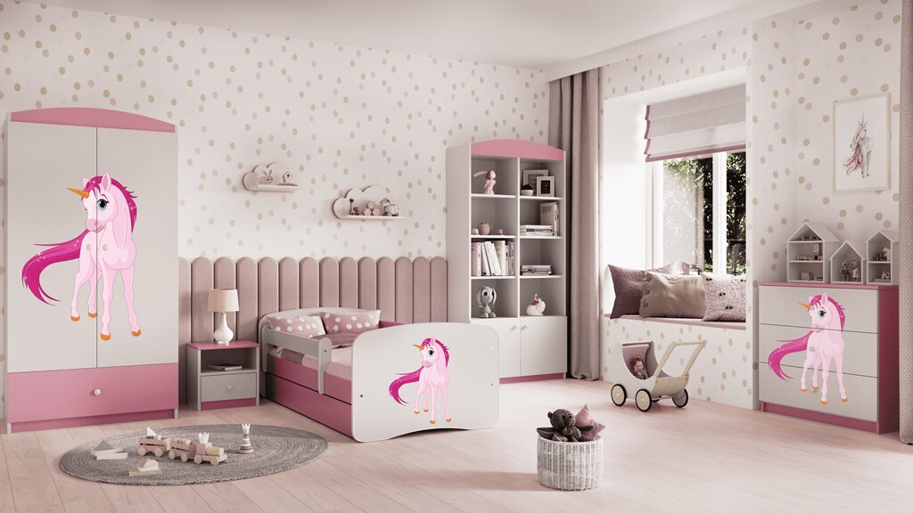 Rozā Dresser Babydreams vienradzis cena un informācija | Kumodes | 220.lv