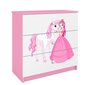 Rozā Dresser Babydreams princese cena un informācija | Kumodes | 220.lv