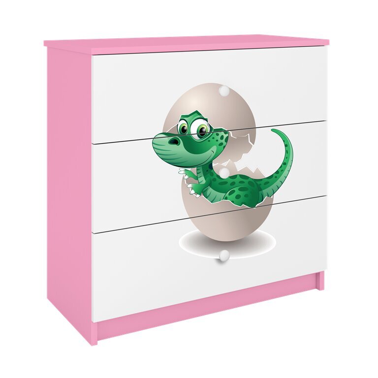 Rozā Dresser Babydreams dino cena un informācija | Kumodes | 220.lv