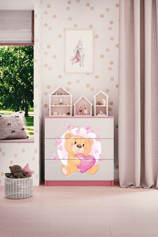 Rozā Dresser Babydreams rotaļu lācītis cena un informācija | Kumodes | 220.lv