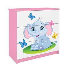 Розовый комод Babydreams цена и информация | Комоды | 220.lv