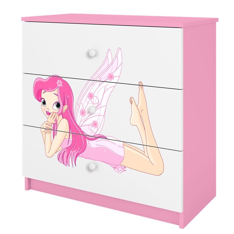 Rozā Dresser Babydreams feja cena un informācija | Kumodes | 220.lv