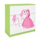 Zaļš Dresser Babydreams princese cena un informācija | Kumodes | 220.lv