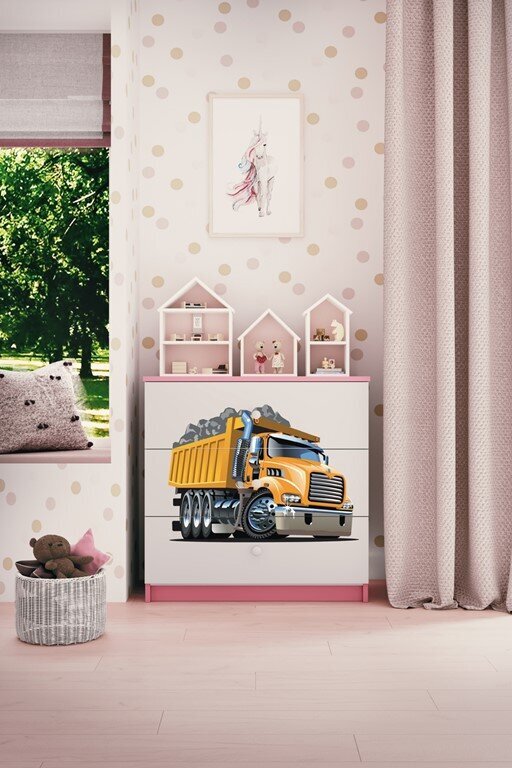 Rozā Dresser Babydreams smagā mašīna cena un informācija | Kumodes | 220.lv