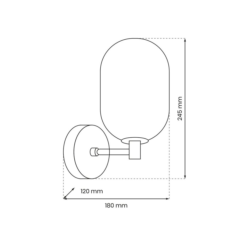 sienas lampa alias 1xe14 цена и информация | Sienas lampas | 220.lv